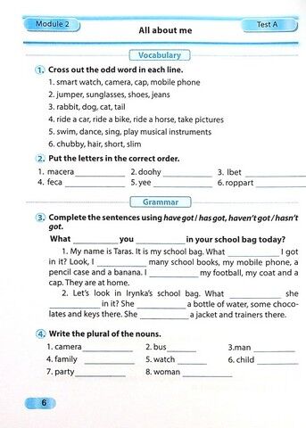 Діагностувальні роботи Англійська мова 5 клас НУШ До підручника Г.К. Мітчелл Авт: Давиденко Л. Вид-во: Підручники і посібники - фото 6