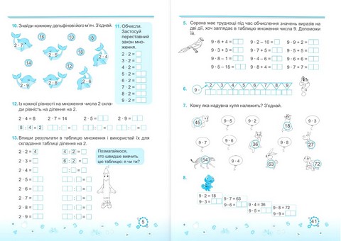 Вивчаю таблицю множення легко! Авт: Козак М. Корчевська О. Вид-во: Підручники і посібники - фото 3