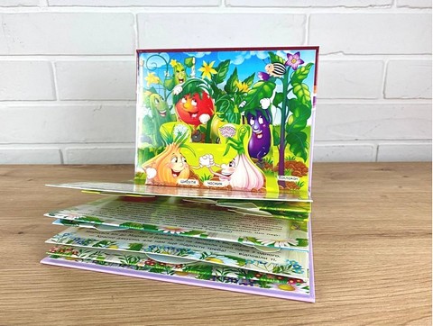 Книжка-панорамка Овочі, фрукти та ягоди Авт: Володимир Грановський Вид-во: Пегас - фото 3