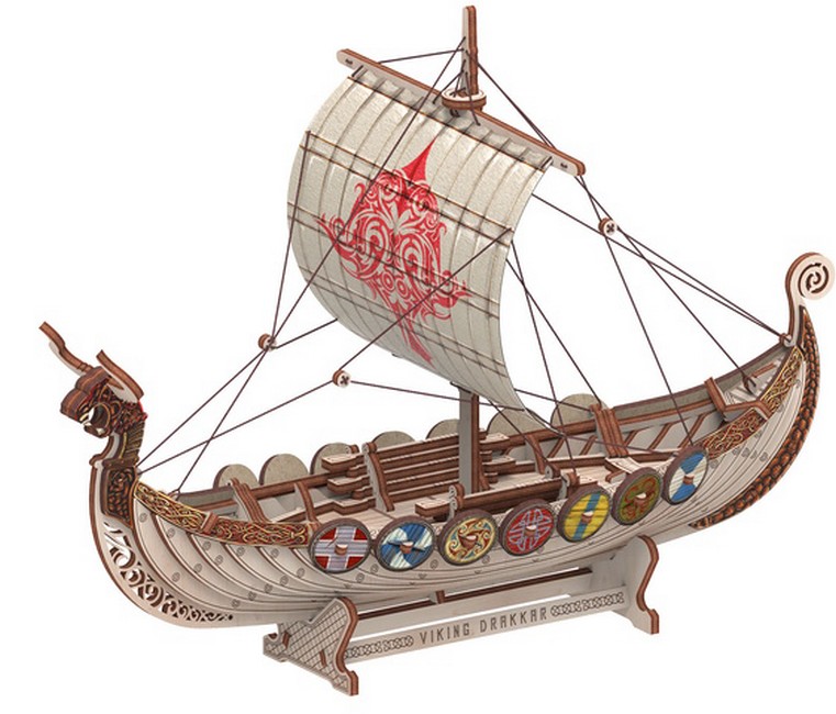 Конструктор Драккар Вікінгів Бойовий Дракон Вид-во: Mr.Playwood - фото 3