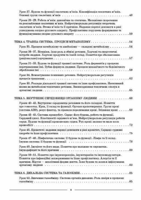 Мій конспект Матеріали до уроків Біологія 8 клас НУШ За програмою Балана П.Г. та ін. Авт: М.О. Атаманчук Вид-во: Основа - фото 4