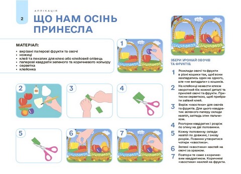 Мій альбом для аплікації та ліплення 4-5 років Авт: Н.І. Юрченко Вид-во: Основа - фото 2