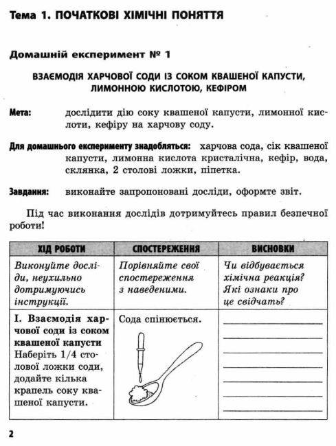 Зошит для лабораторних дослідів і практичних робіт Хімія 7 клас Нова програма Авт: Черевань І.І. Вид-во: Ранок - фото 7