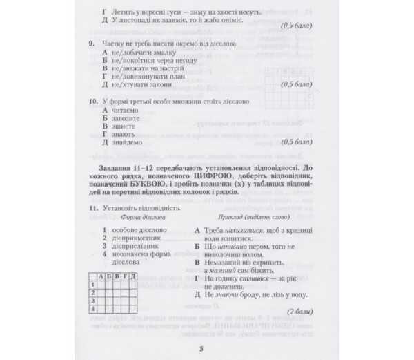 Зошит для контрольних робіт Українська мова 7 клас Нова програма Авт: Авраменко О.М. Вид-во: Грамота - фото 5