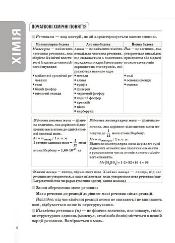 Довідник учня Усі означення і формули Хімія 7-11 класи Авт: І.С. Підгаєцька Вид-во: Основа - фото 4