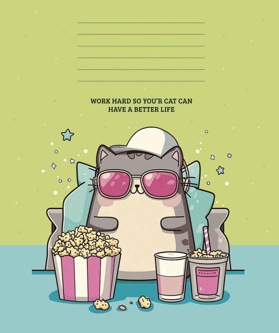 Зошит учнівський 24арк. у клітинку Школярик I AM PURRRFECT - фото 5