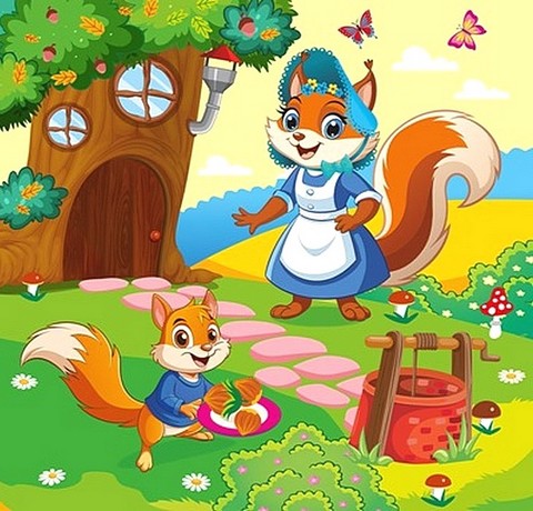 Маленькі історії по складах. Горішки для друзів - фото 3