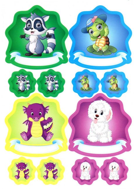 Малюнки-самоклейки(жовта) - фото 4