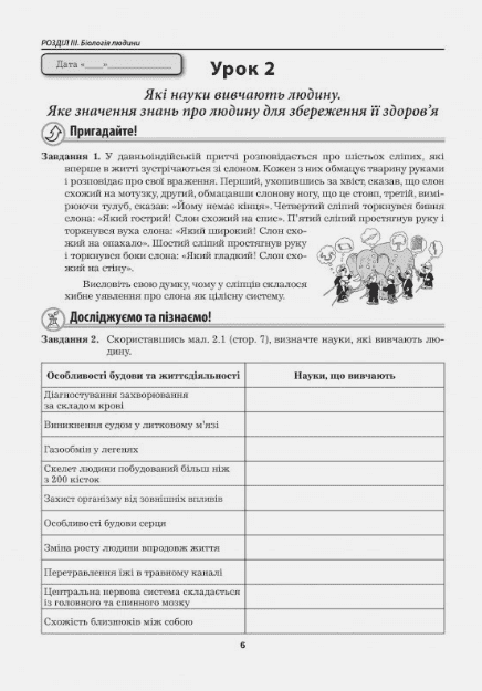 Робочий зошит Біологія 8 клас НУШ До підручника П. Балана та ін. Авт: Л. Мирна М. Бітюк В. Віркун Вид-во: Аксіома - фото 4