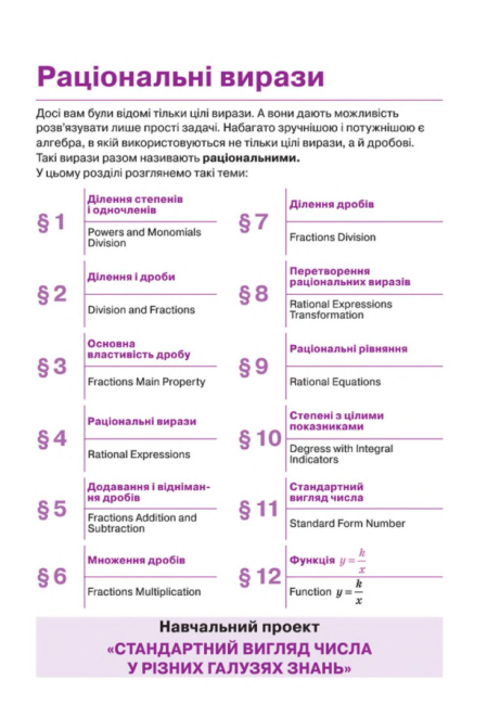 Підручник Алгебра 8 клас Нова програма Авт: Бевз Г. Бевз В. Вид-во: Освіта - фото 4