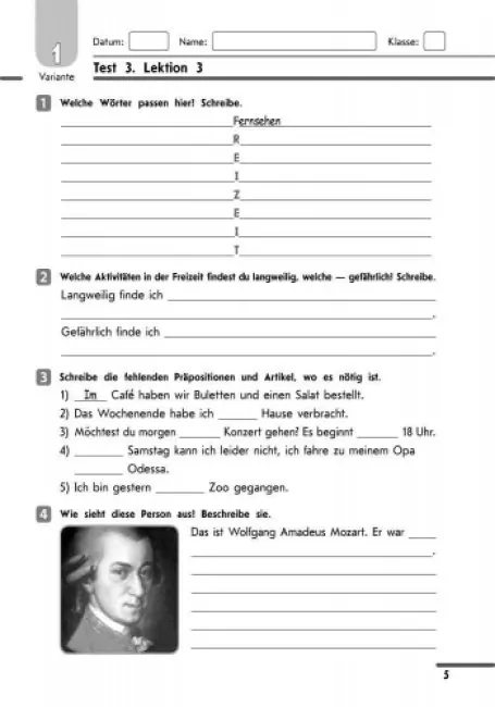 Тестовий зошит Hallo, Freunde Німецька мова 8 клас 4 рік навчання Оновлена програма Авт: Сотникова С. Вид-во: Ранок - фото 5