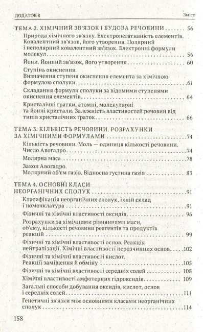 Опорні конспекти Хімія 8 клас Нова програма Авт: Титаренко Н. Вид-во: Весна - фото 3